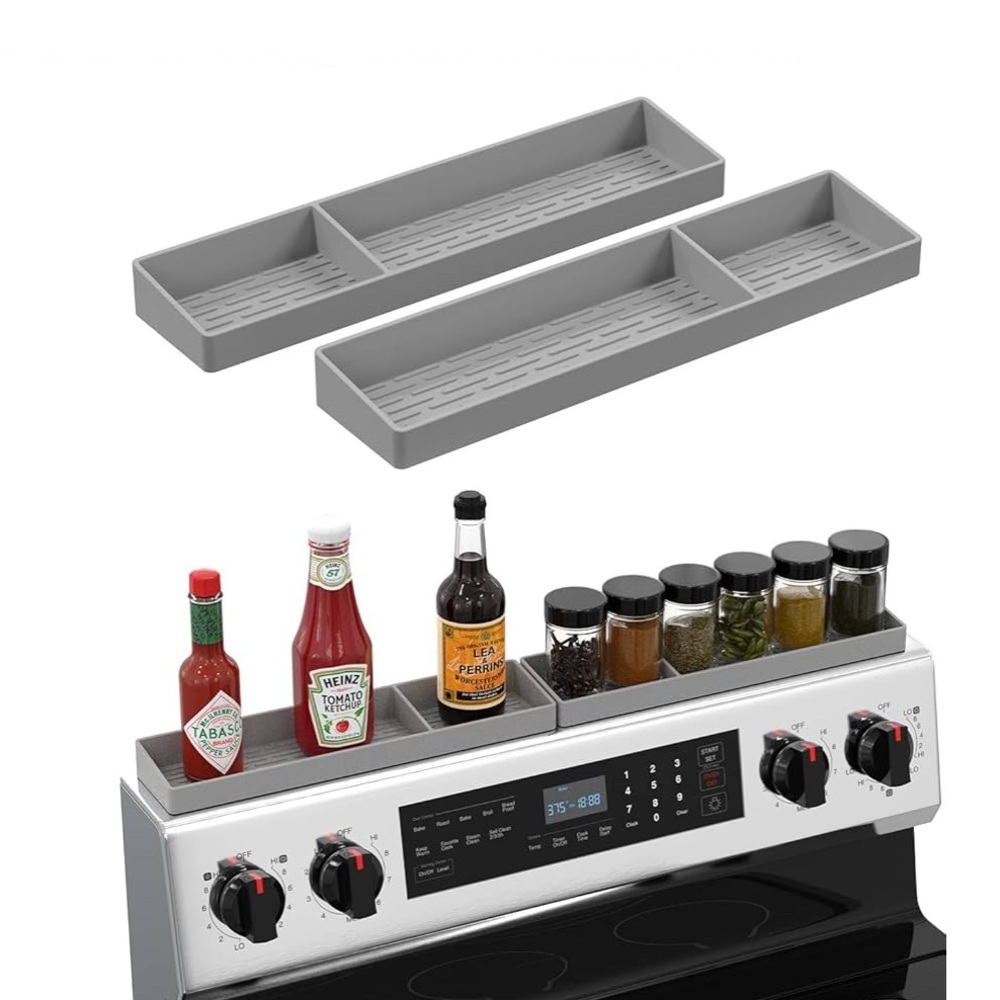 EUC- Anti-Slip Stove-Top Silicone Shelves